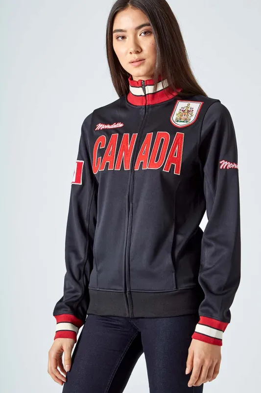 Pitch Track Jacket - Black-Canada sold by Mondetta