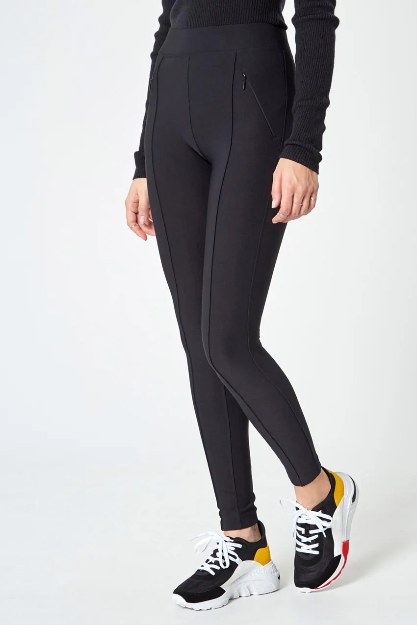 Distinctive Sustainable Mid-Rise Skinny Pant - Black sold by Mondetta