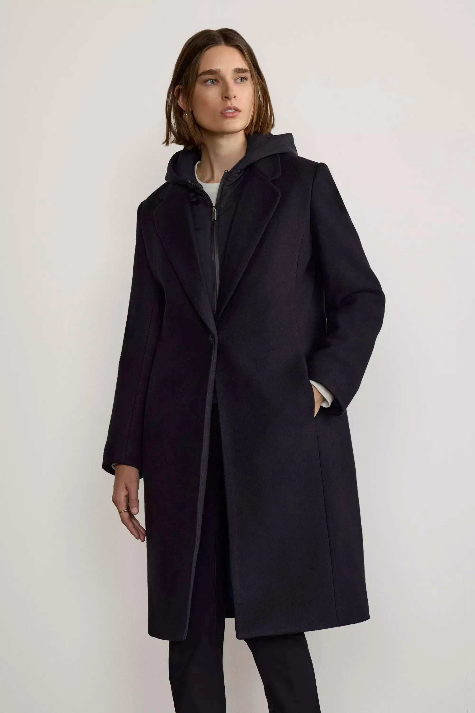 Goal-Getter Overcoat with Removable Hooded Fooler - Black sold by Mondetta product image thumbnail 2
