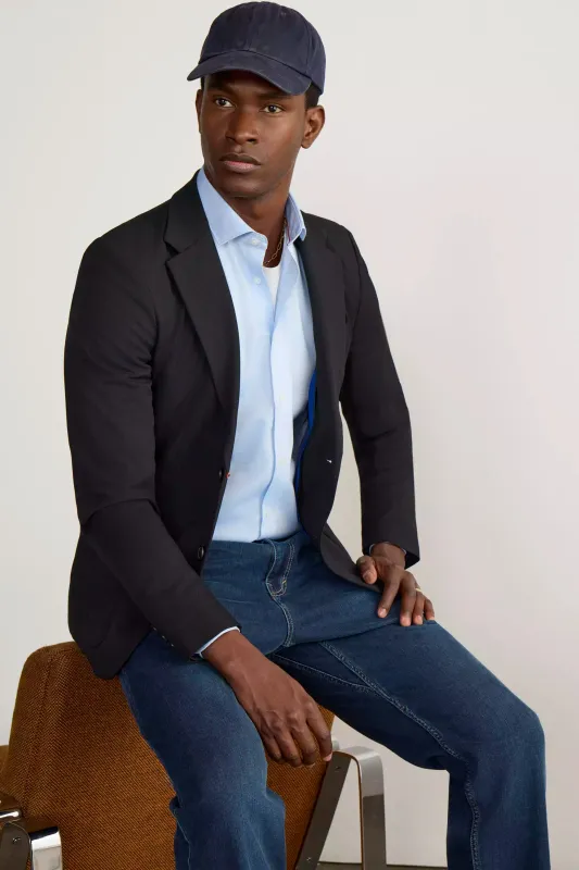 Air-Tech Poplin Slim-Fit Shirt - Blue Dobby sold by Mondetta