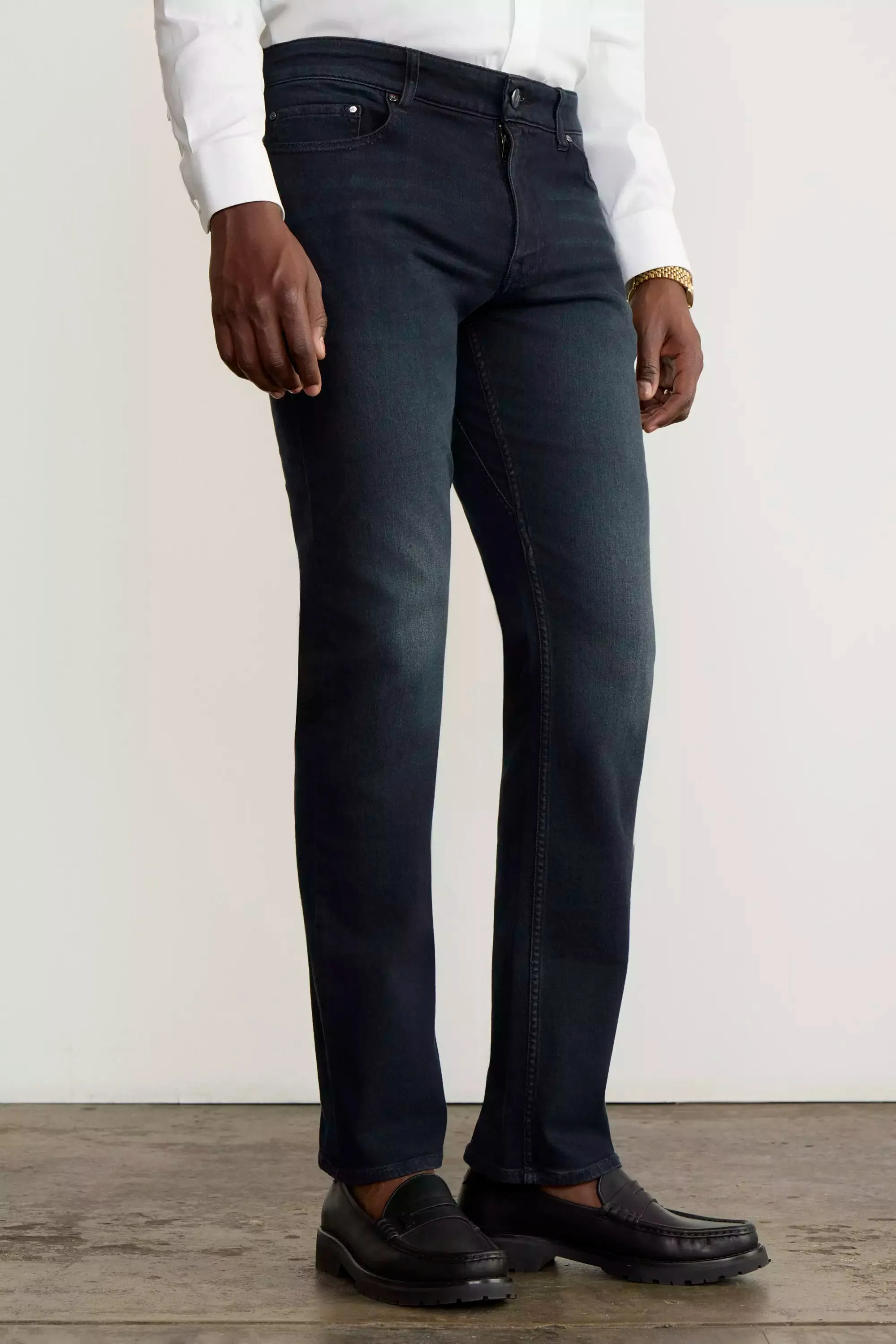 PerformFit Navigate Slim Dark Indigo Jeans - Indigo sold by Mondetta product image thumbnail 2