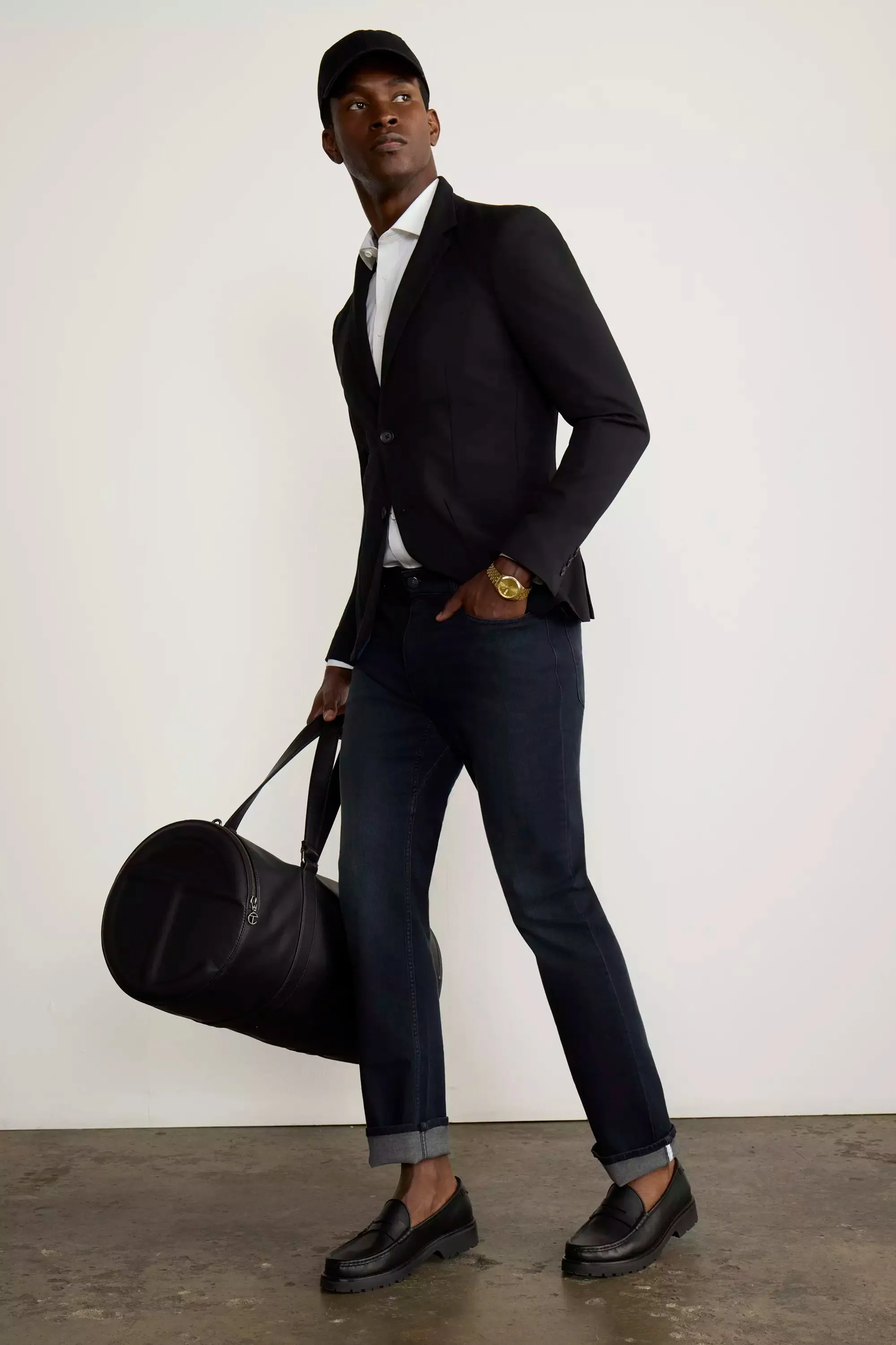 PerformFit Navigate Slim Dark Indigo Jeans - Indigo sold by Mondetta