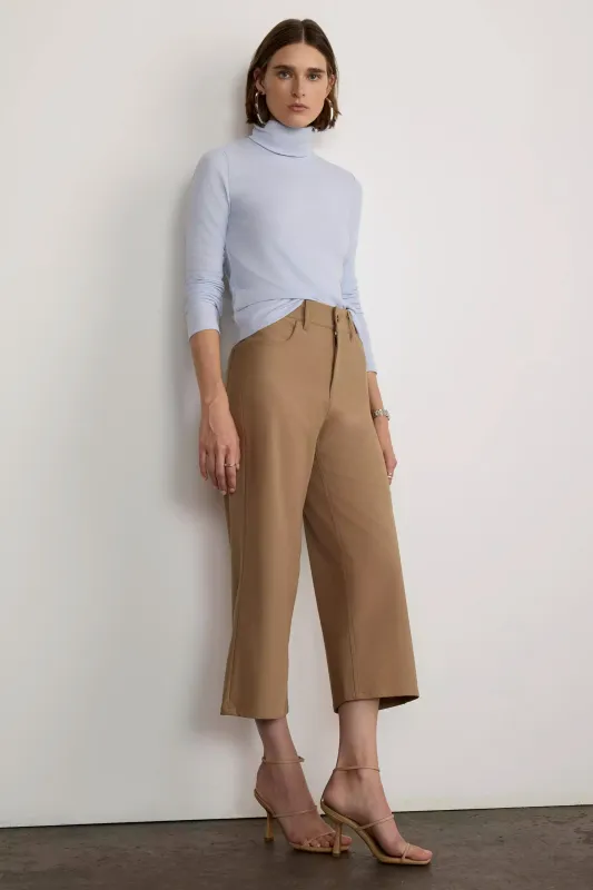 Limitless High-Rise Wide Leg Cropped Pant - Tiger's Eye sold by Mondetta