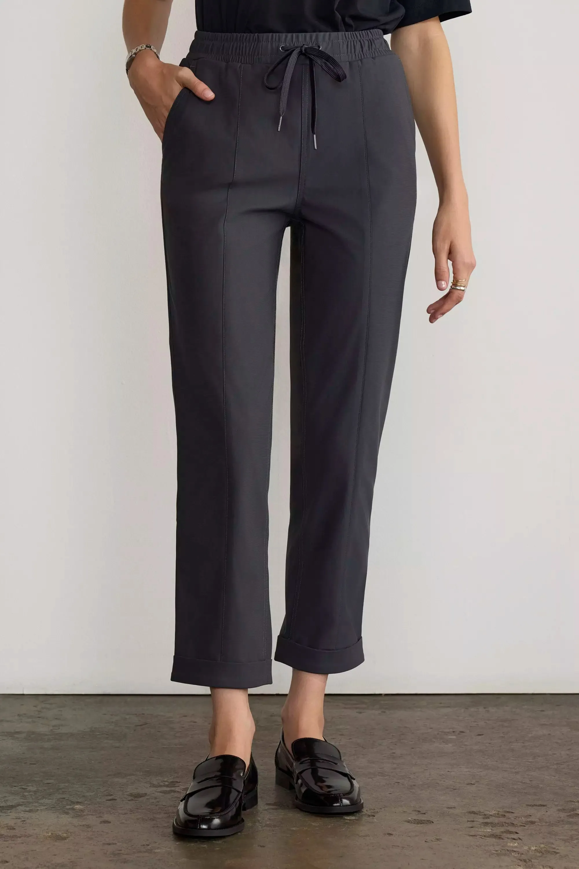 Limitless Roll Cuff Clean Cut Jogger - Asphalt sold by Mondetta product image thumbnail 2