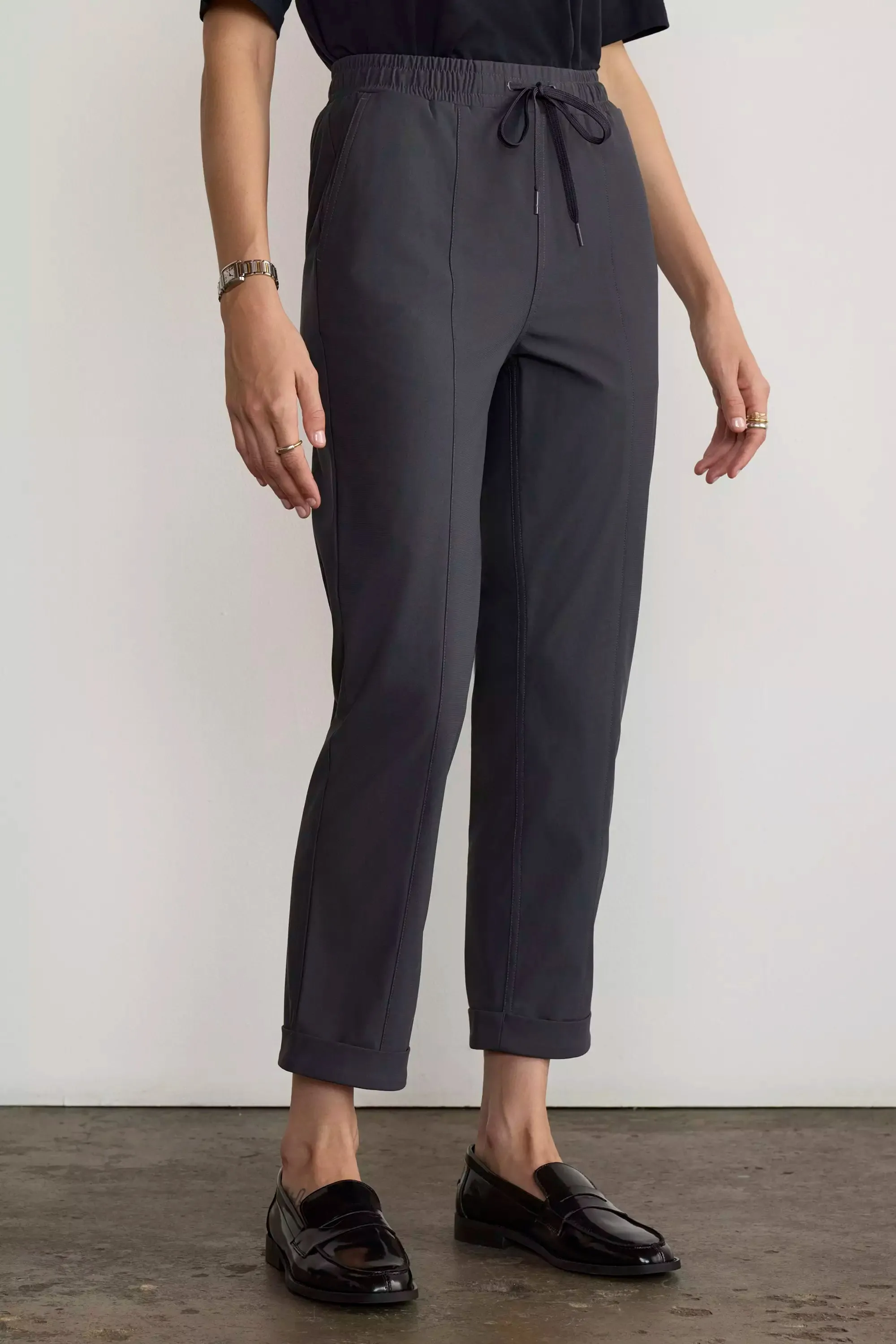 Limitless Roll Cuff Clean Cut Jogger - Asphalt sold by Mondetta product image thumbnail 3