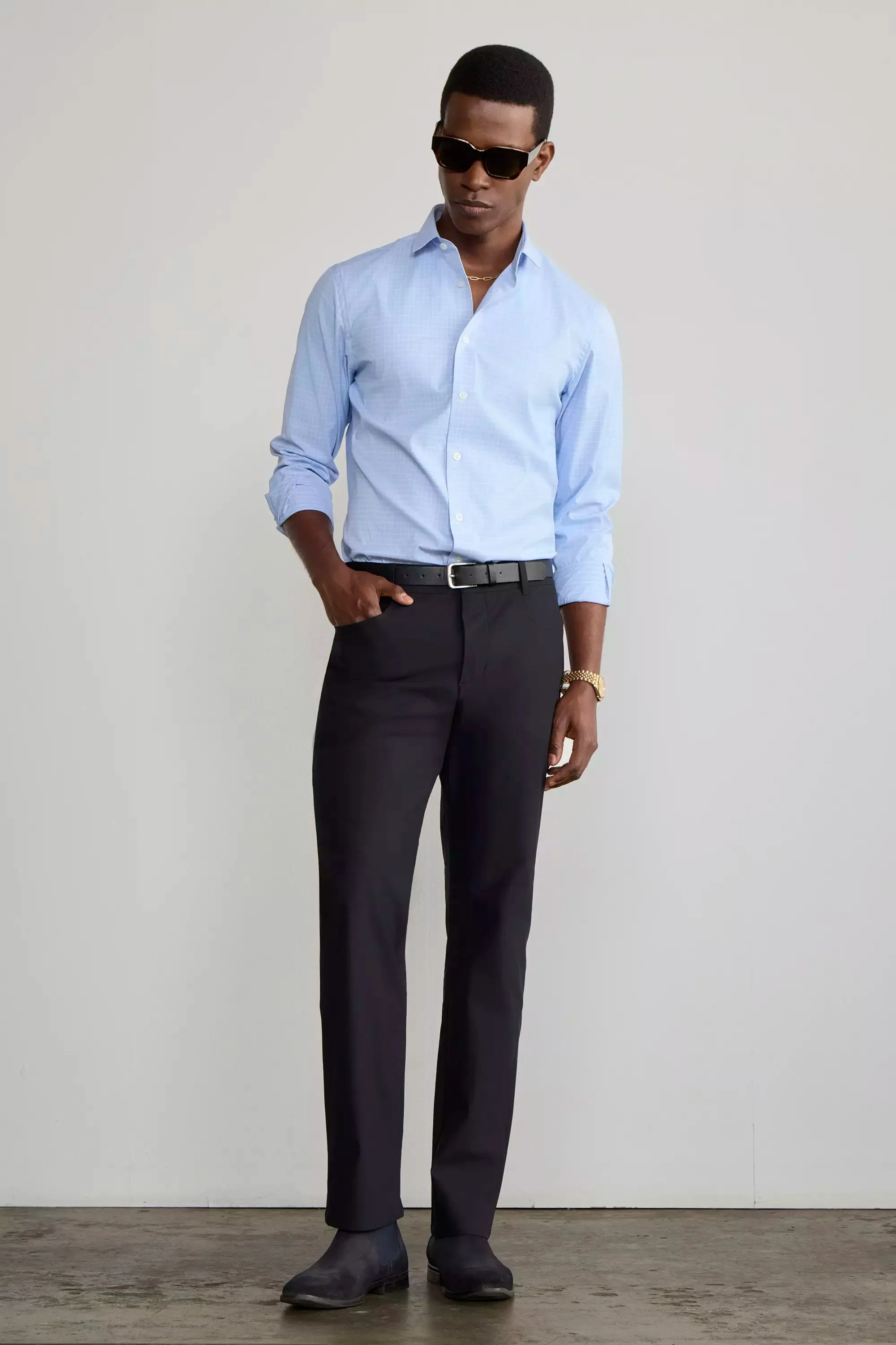 Limitless Denim-Look Slim Pant - Black sold by Mondetta product image thumbnail 4