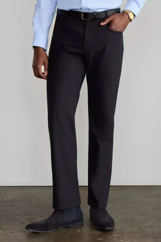 Limitless Denim-Look Slim Pant - Black made by Warehouse