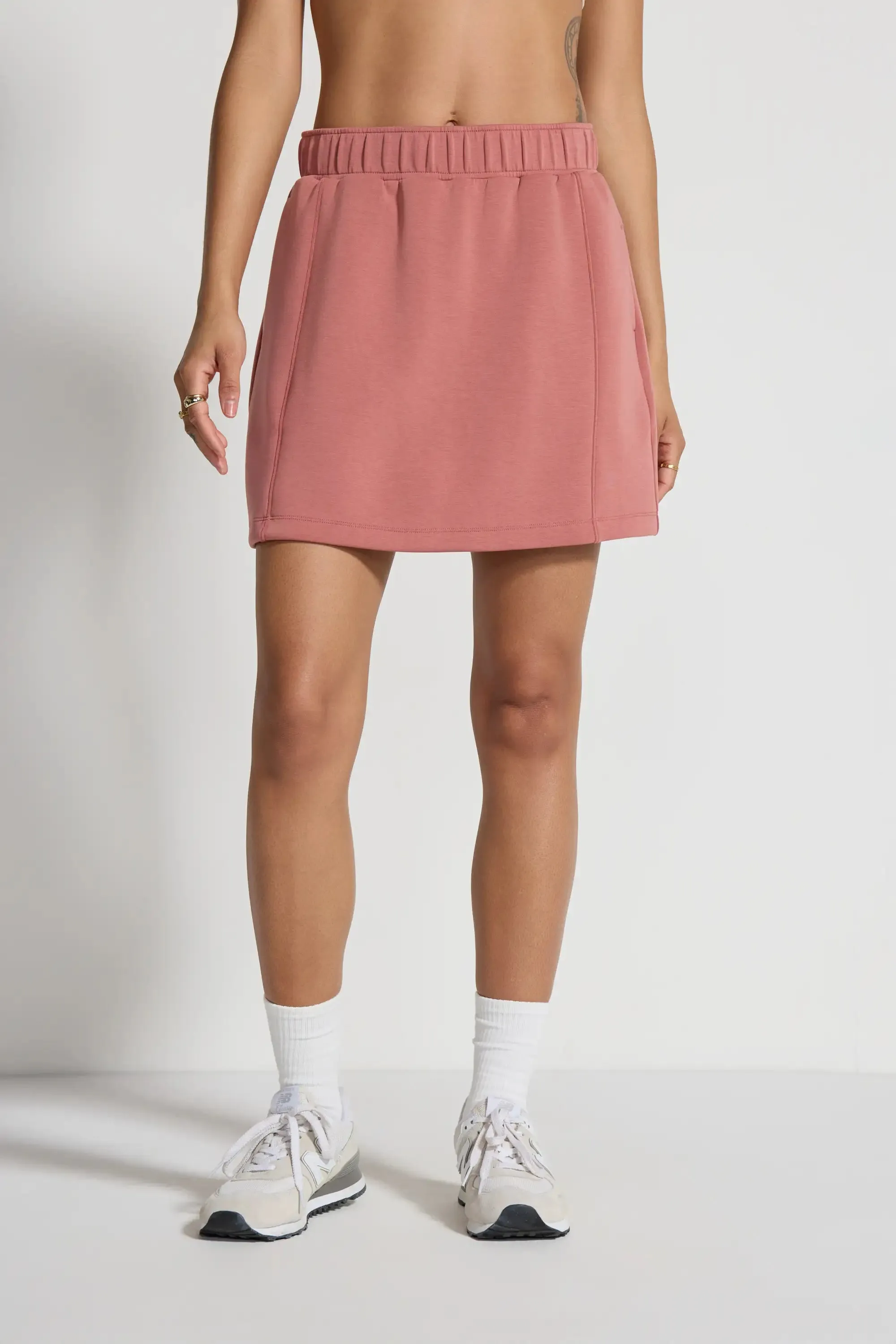 The Built-In Short GRS Certified Recycled Poly Walking Skort - Cedar Wood Pink sold by Mondetta product image thumbnail 3