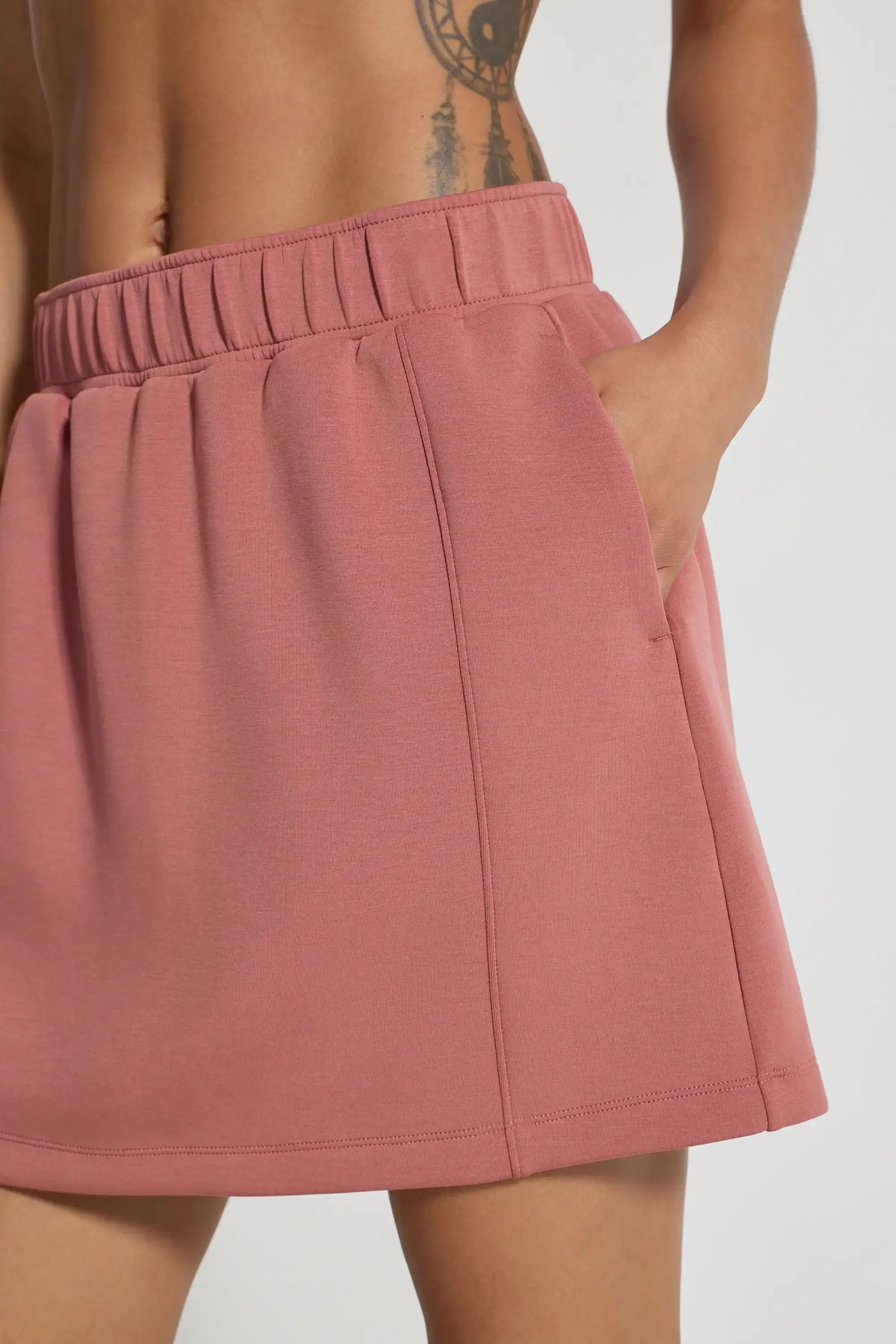The Built-In Short GRS Certified Recycled Poly Walking Skort - Cedar Wood Pink sold by Mondetta product image thumbnail 5