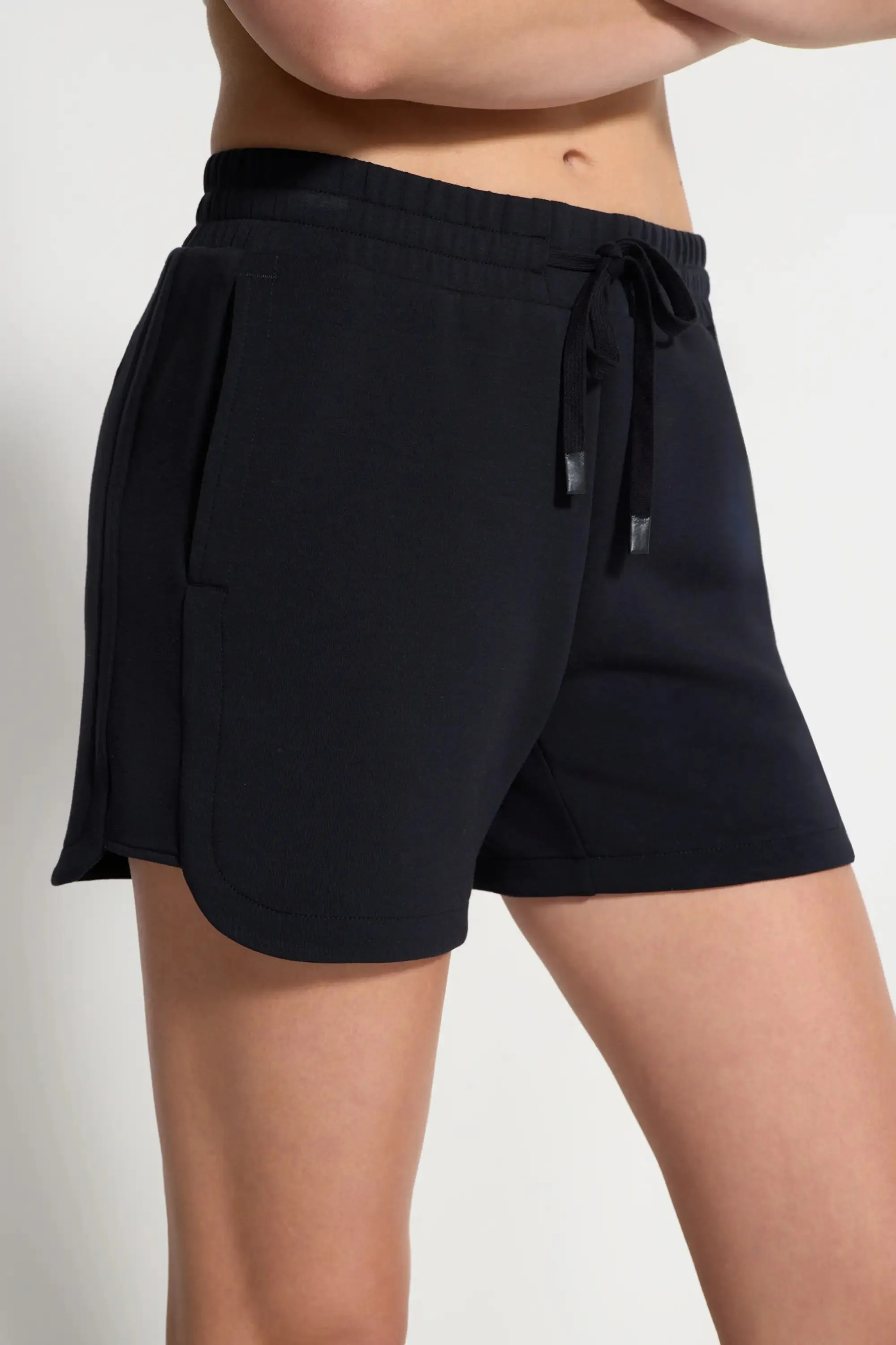 The Soft Luxe GRS Certified Recycled Poly High-Waisted Short - Black sold by Mondetta product image thumbnail 4
