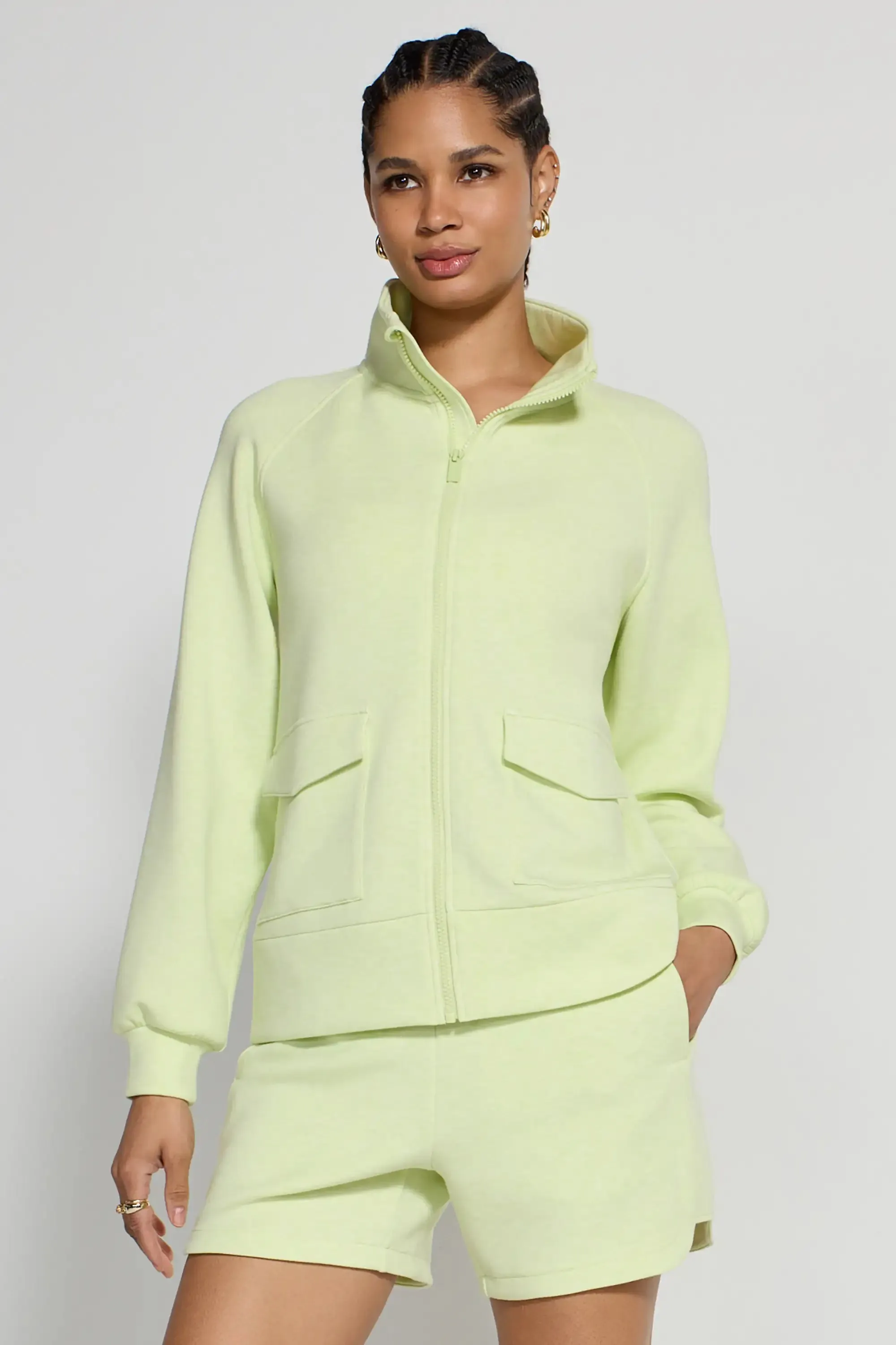 The Soft Luxe GRS Certified Recycled Poly High-Waisted Short - Shadow Lime sold by Mondetta product image thumbnail 2