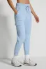 The Stretch GRS Certified Recycled Poly Cargo Jogger - Blue Fog sold by Mondetta