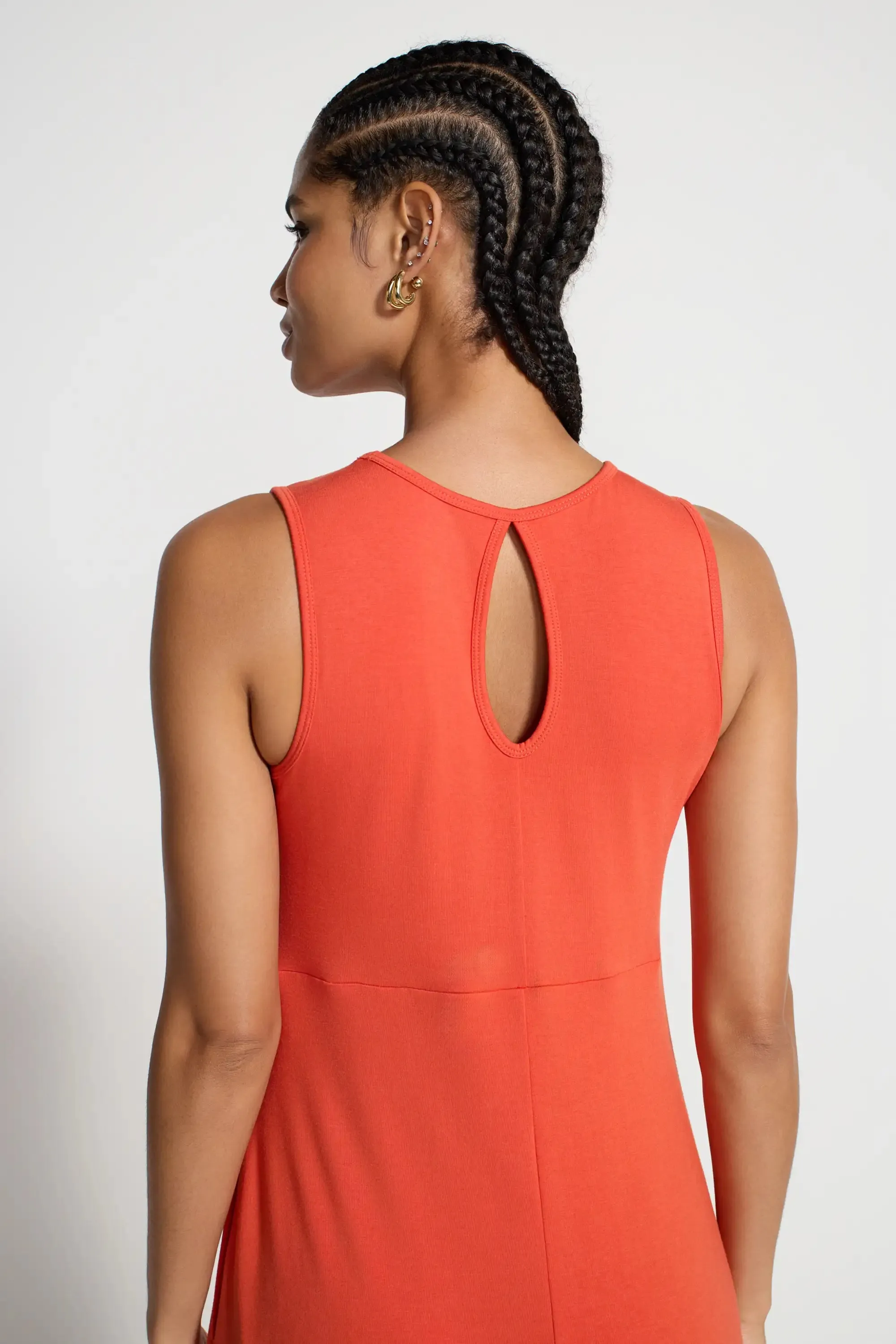The Midi Dress - Summer Fig Orange sold by Mondetta product image thumbnail 4