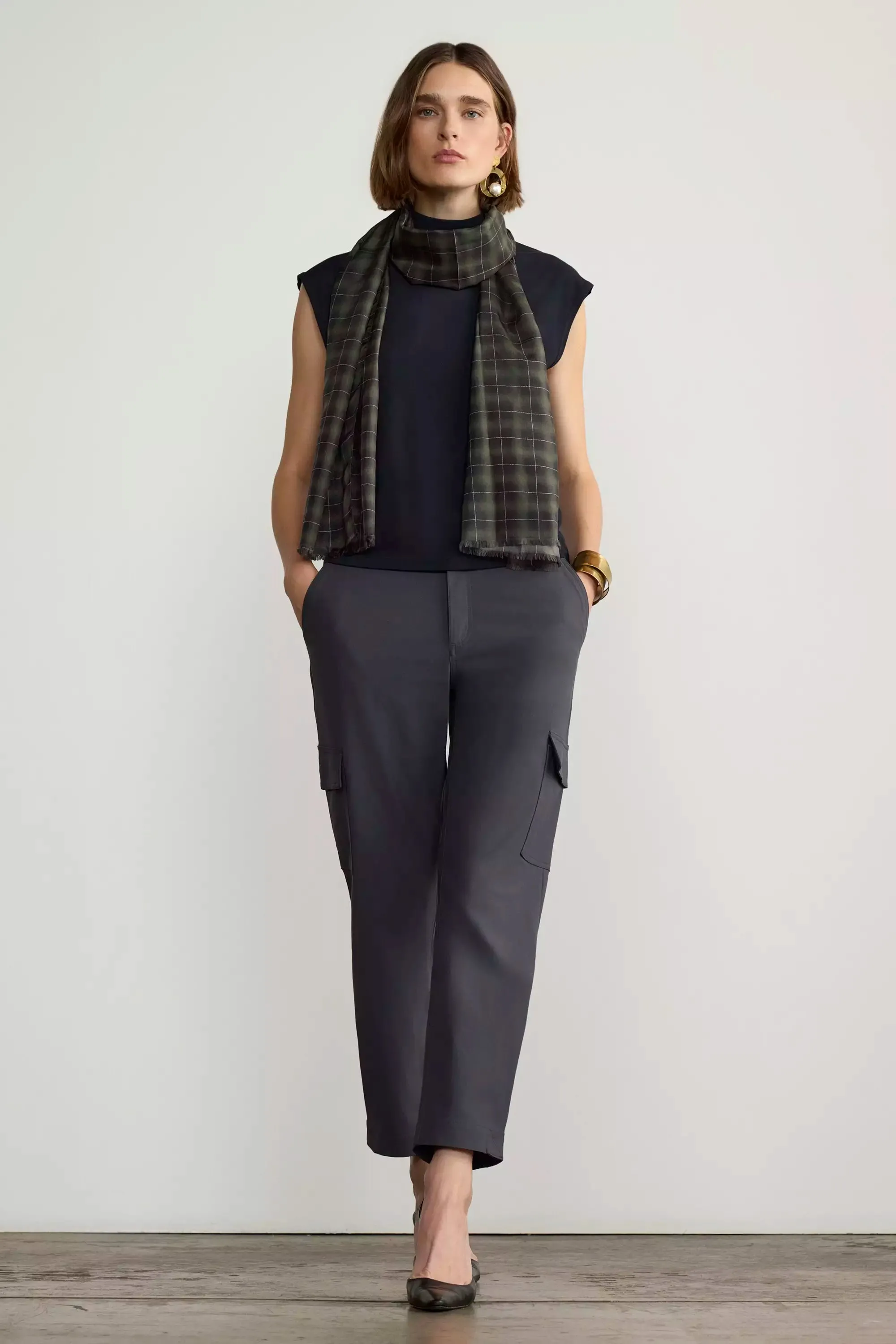 Expression Sleeveless Mock Neck Top - Black sold by Mondetta product image thumbnail 5