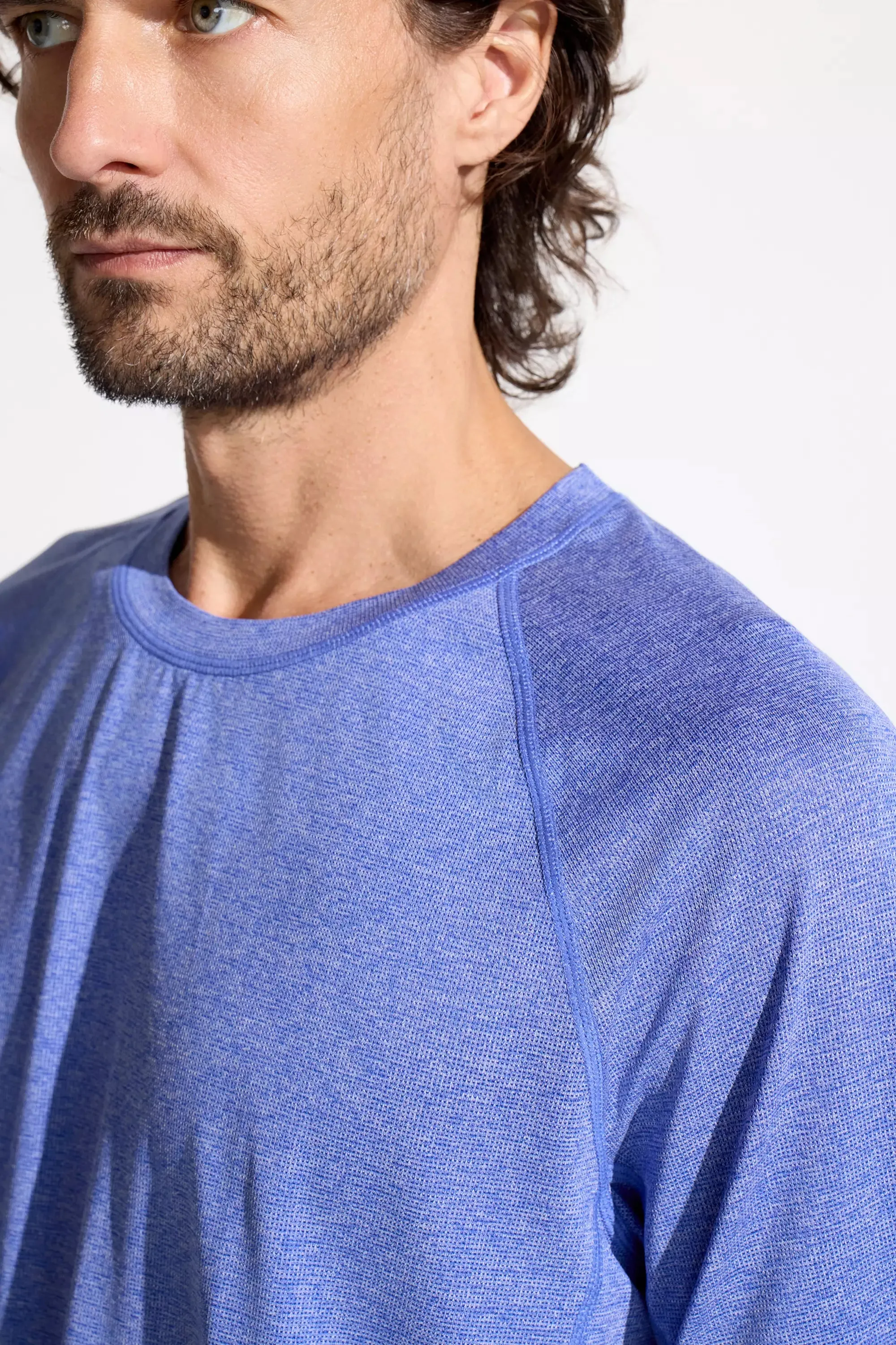 The Evolution GRS Certified Recycled Poly Short Sleeve Tee - Surf Blue sold by Mondetta product image thumbnail 3