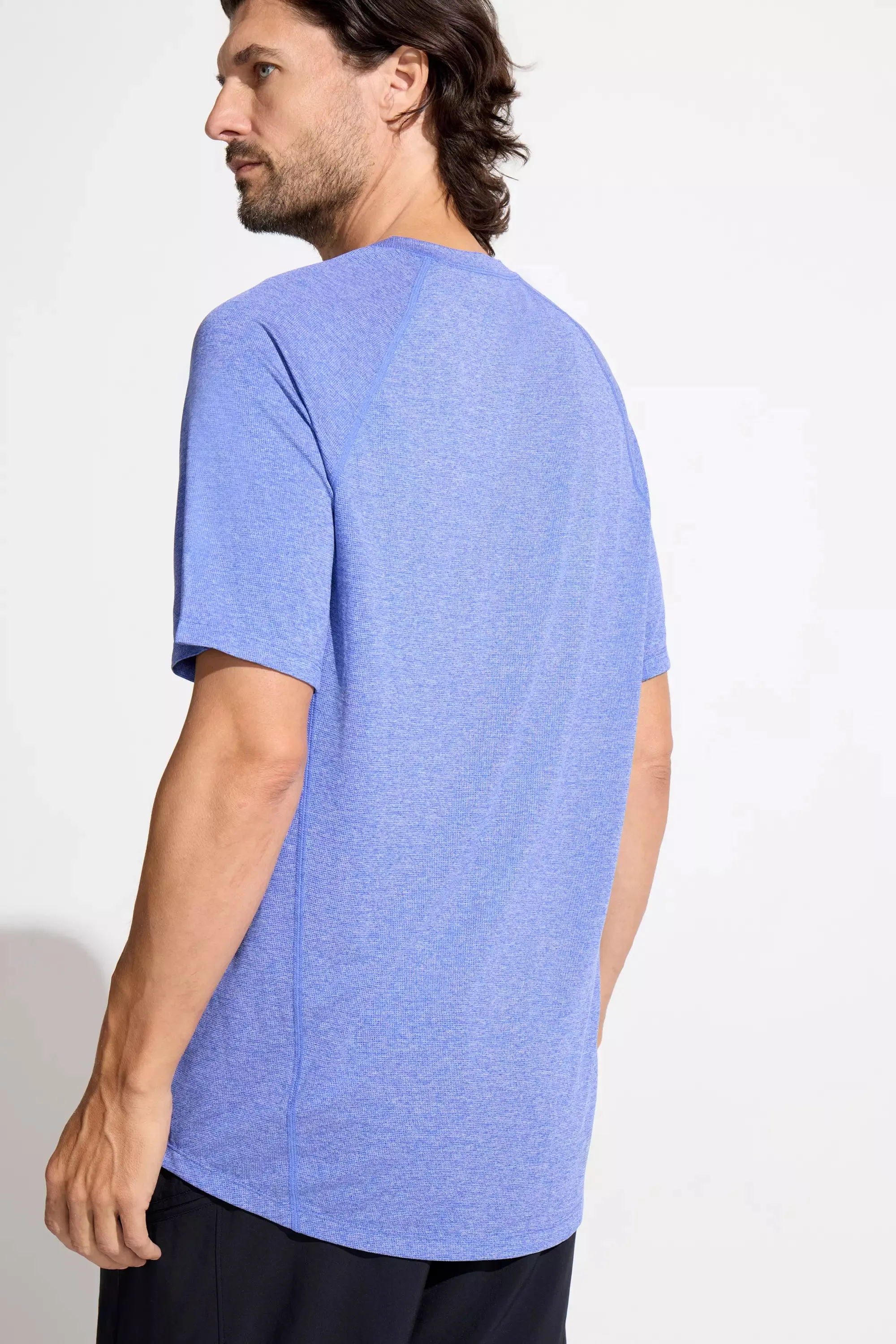 The Evolution GRS Certified Recycled Poly Short Sleeve Tee - Surf Blue sold by Mondetta product image thumbnail 2