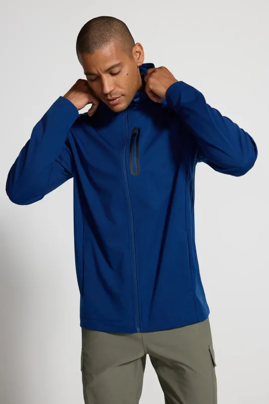 The Men's Wind + Water-Resistant GRS Certified Recycled Poly Jacket - Estate Blue sold by Mondetta