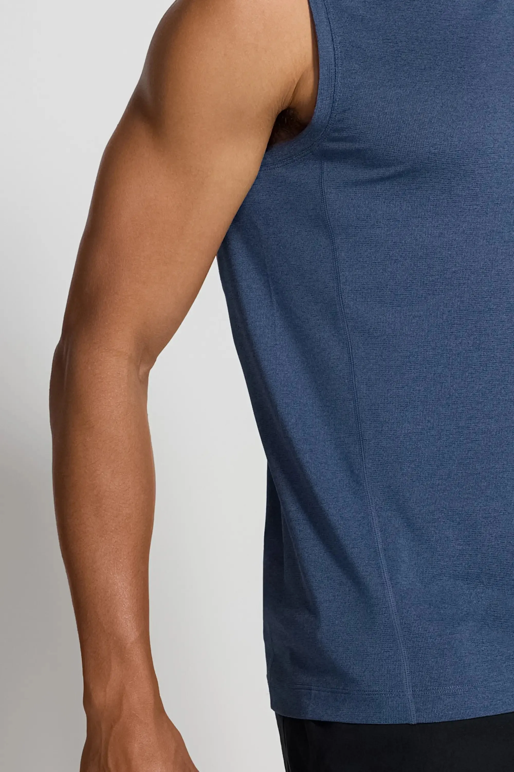 Men's Conquer Crew Neck Tank - Navy sold by Mondetta product image thumbnail 4