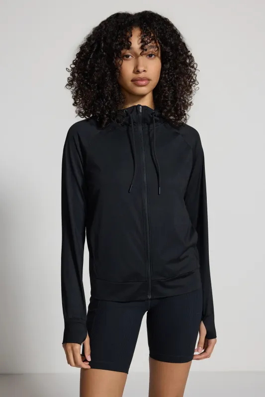 Full Zip Hoodie - Black sold by Mondetta