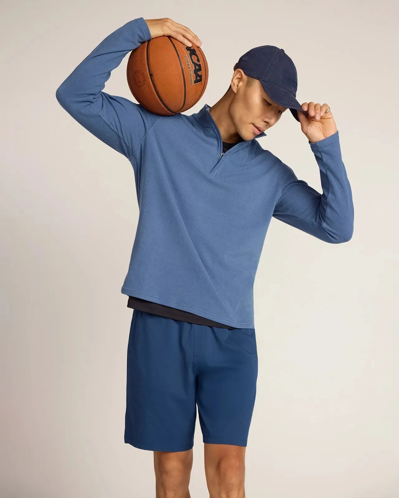 The Active Stretch GRS Certified Recycled Poly 9" Short - Naval Academy sold by Mondetta product image thumbnail 2