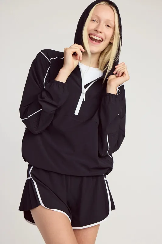 The Lightweight Club Jacket - Black/White made by Mondetta