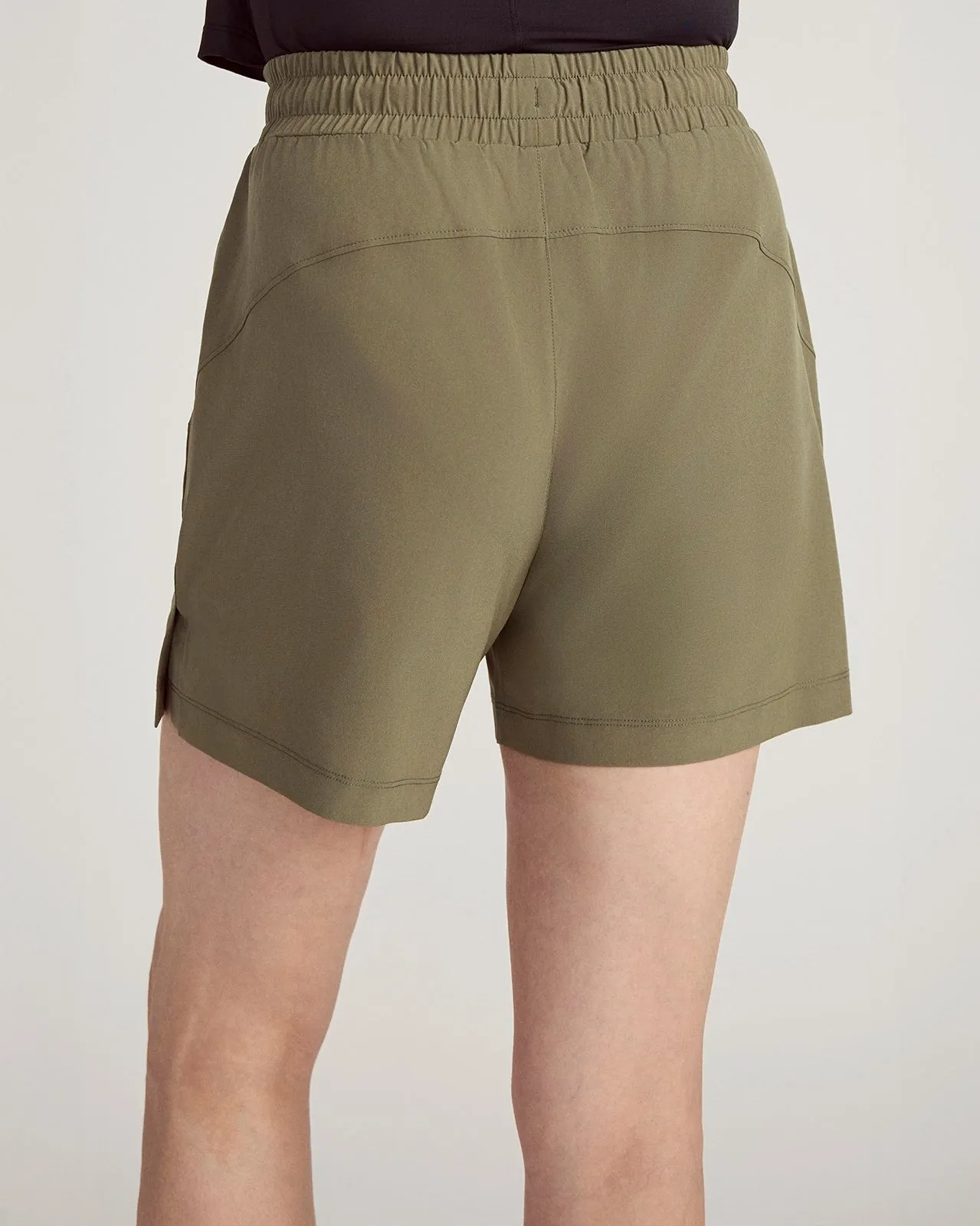 The Lightweight GRS Certified Recycled Poly All-Day 6" Short - Dusty Olive sold by Mondetta product image thumbnail 3