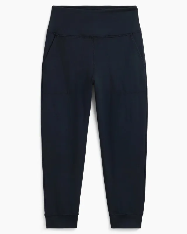 The Soft Stretch GRS Certified Recycled Poly Capri - Black sold by Mondetta