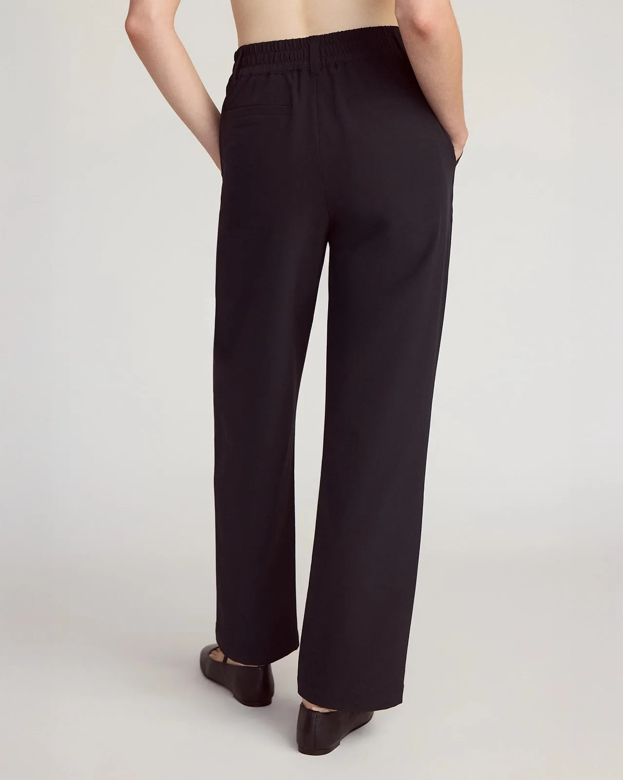 The All-Day Stretch GRS Certified Recycled Poly Straight Leg Pant - Black sold by Mondetta product image thumbnail 4