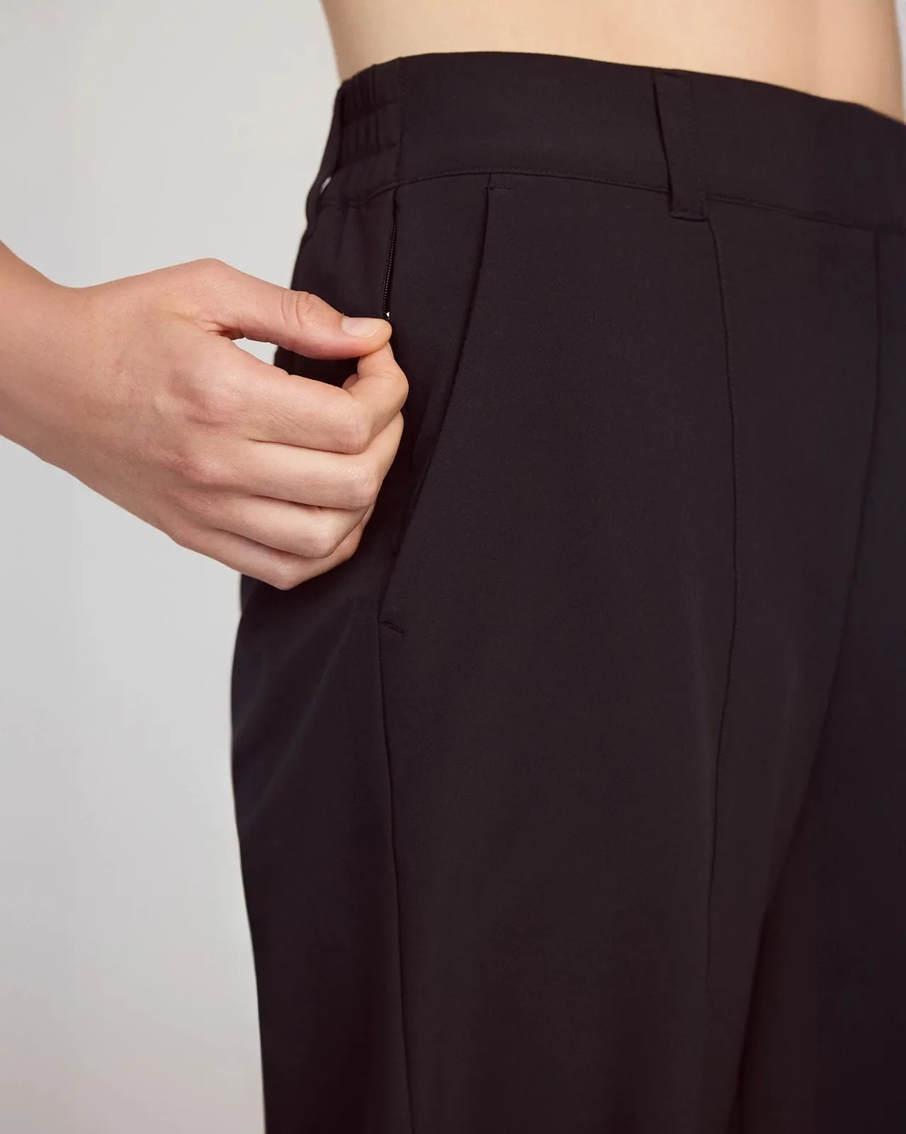 The All-Day Stretch GRS Certified Recycled Poly Straight Leg Pant - Black sold by Mondetta product image thumbnail 5