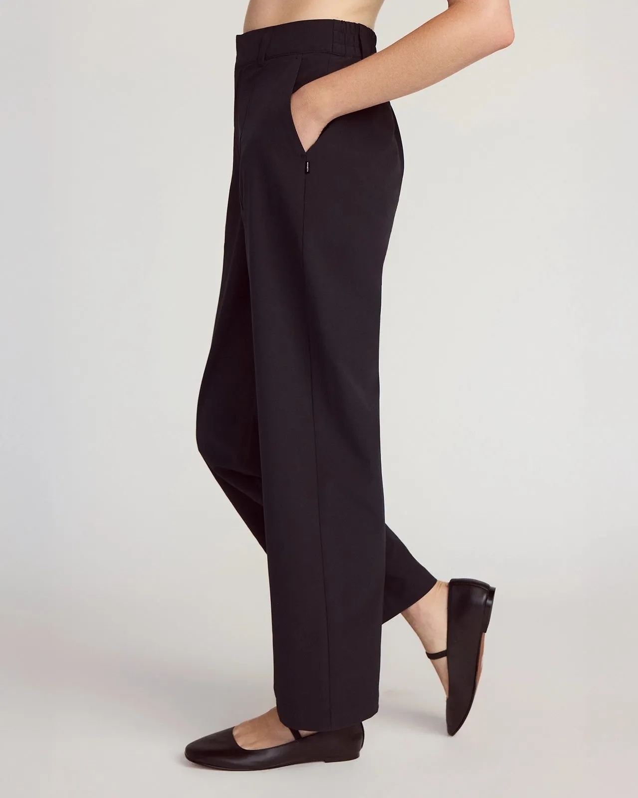 The All-Day Stretch GRS Certified Recycled Poly Straight Leg Pant - Black sold by Mondetta product image thumbnail 3