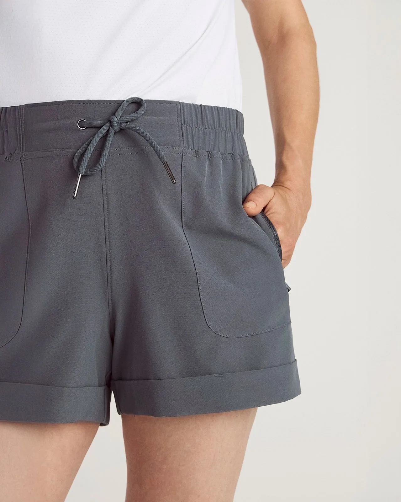 The Adventure Lightweight GRS Certified Recycled Poly 3.5" Short - Dark Slate sold by Mondetta product image thumbnail 5