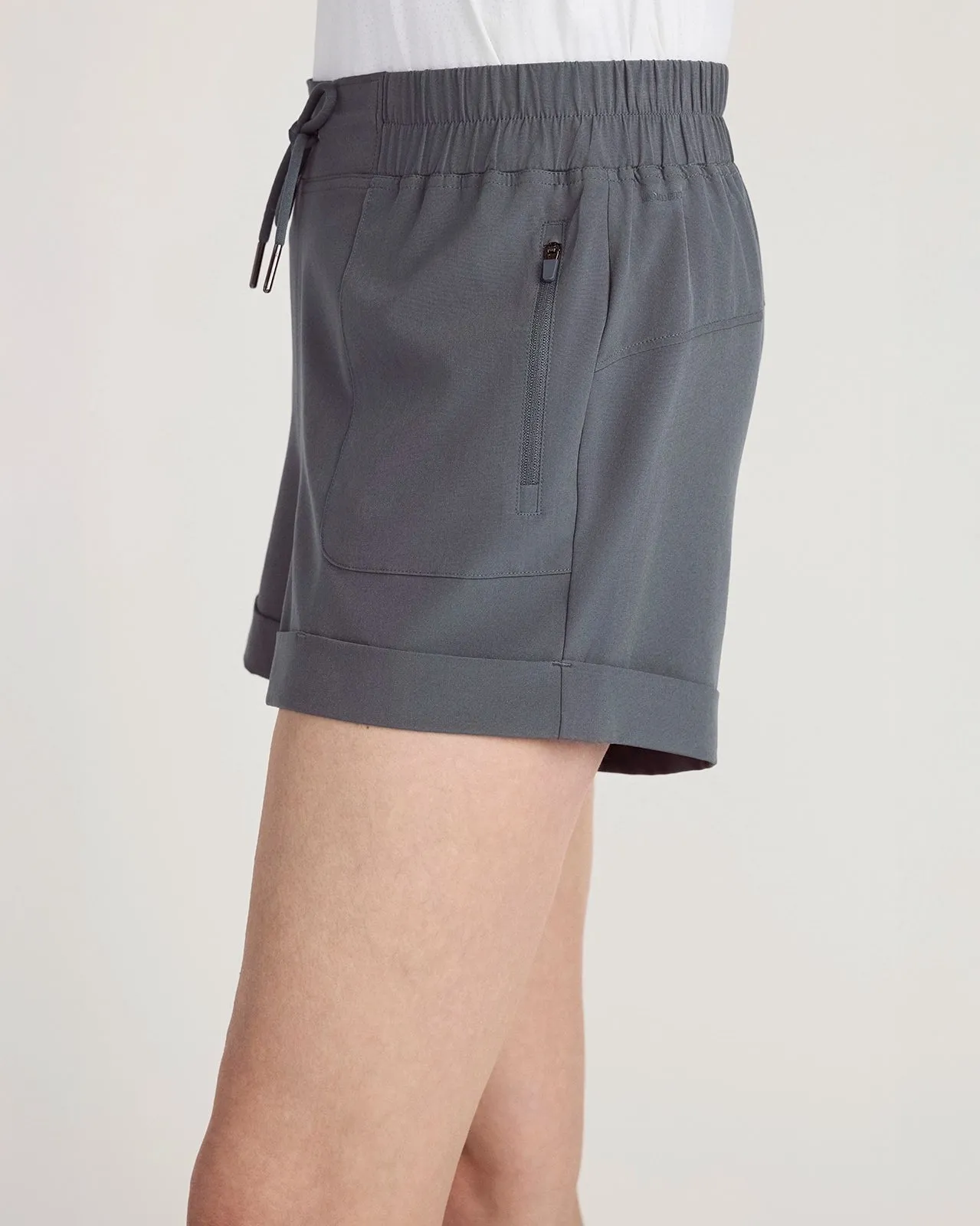 The Adventure Lightweight GRS Certified Recycled Poly 3.5" Short - Dark Slate sold by Mondetta product image thumbnail 3