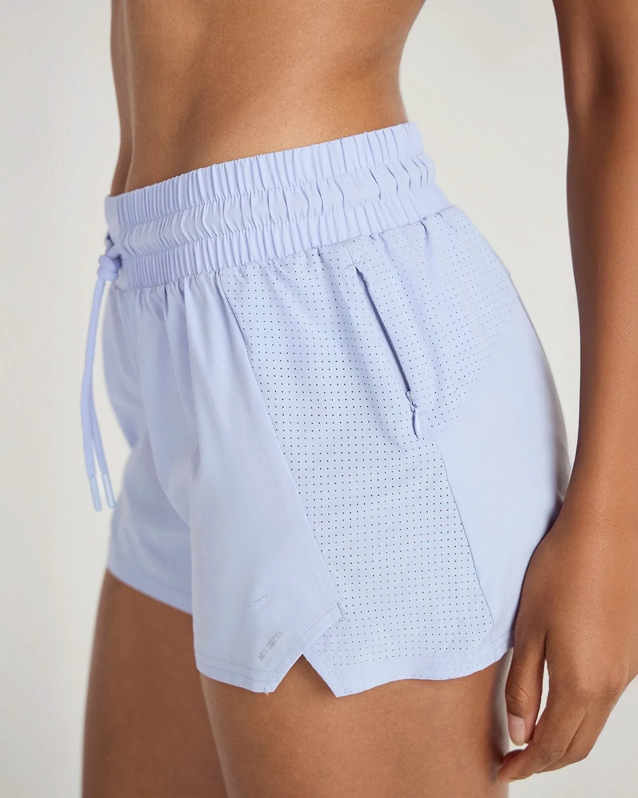 The Lightweight GRS Certified Recycled Poly 3" Run Short - Blue Heron sold by Mondetta product image thumbnail 5