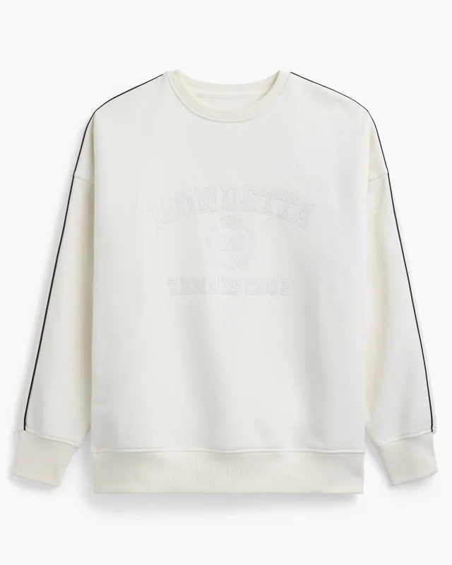 The Soft GRS Certified Recycled Poly + Organic Cotton Club Sweatshirt - Pristine sold by Mondetta
