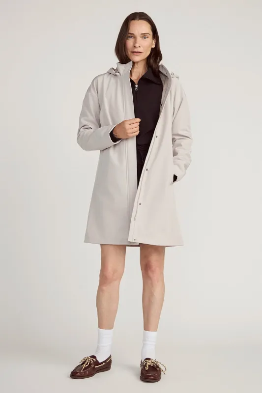 The Wind + Water-Resistant GRS Certified Recycled Poly Jacket - Nacreous Clouds sold by Mondetta