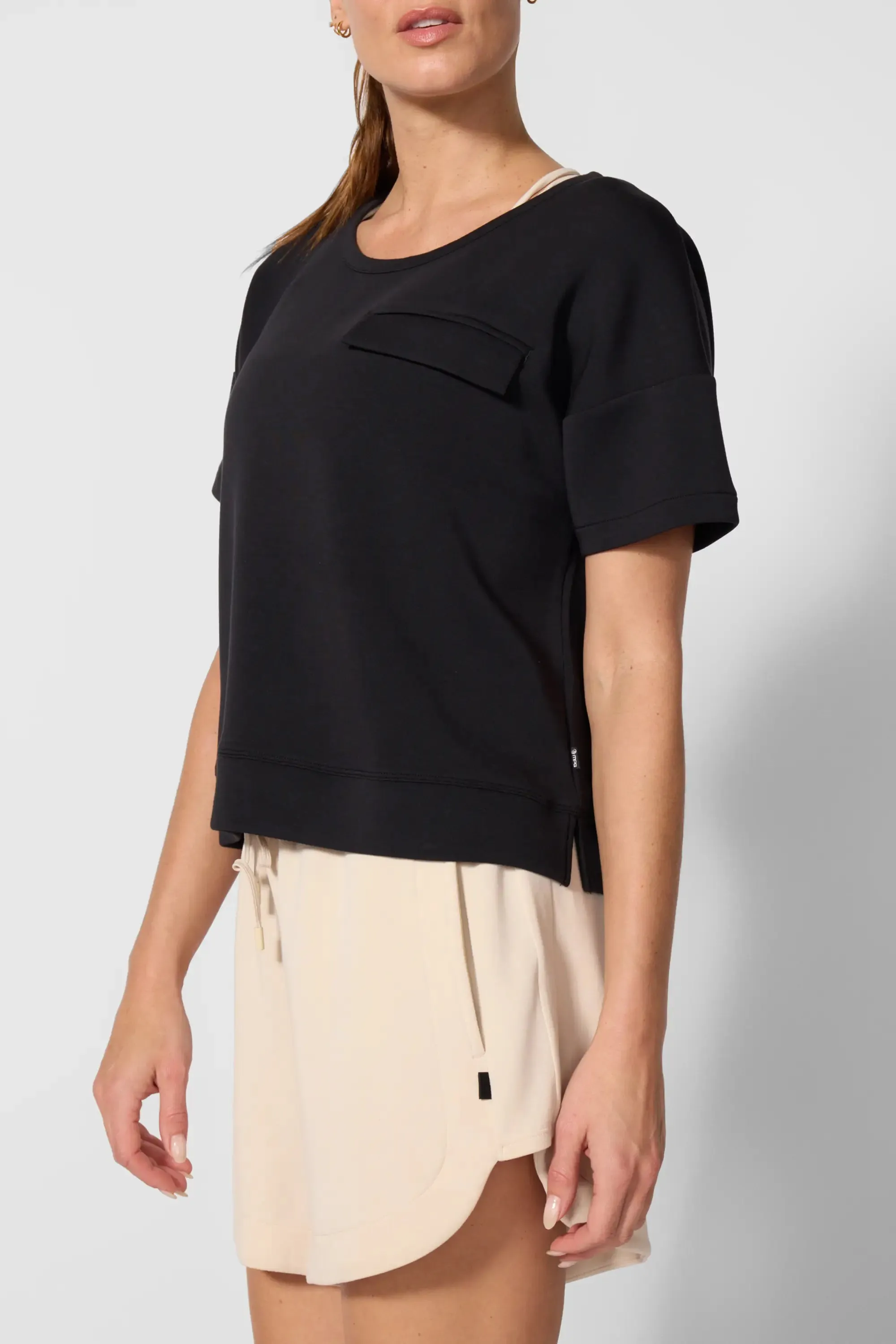 Dreamweave Dropped Shoulder Top - Black sold by Mondetta product image thumbnail 4