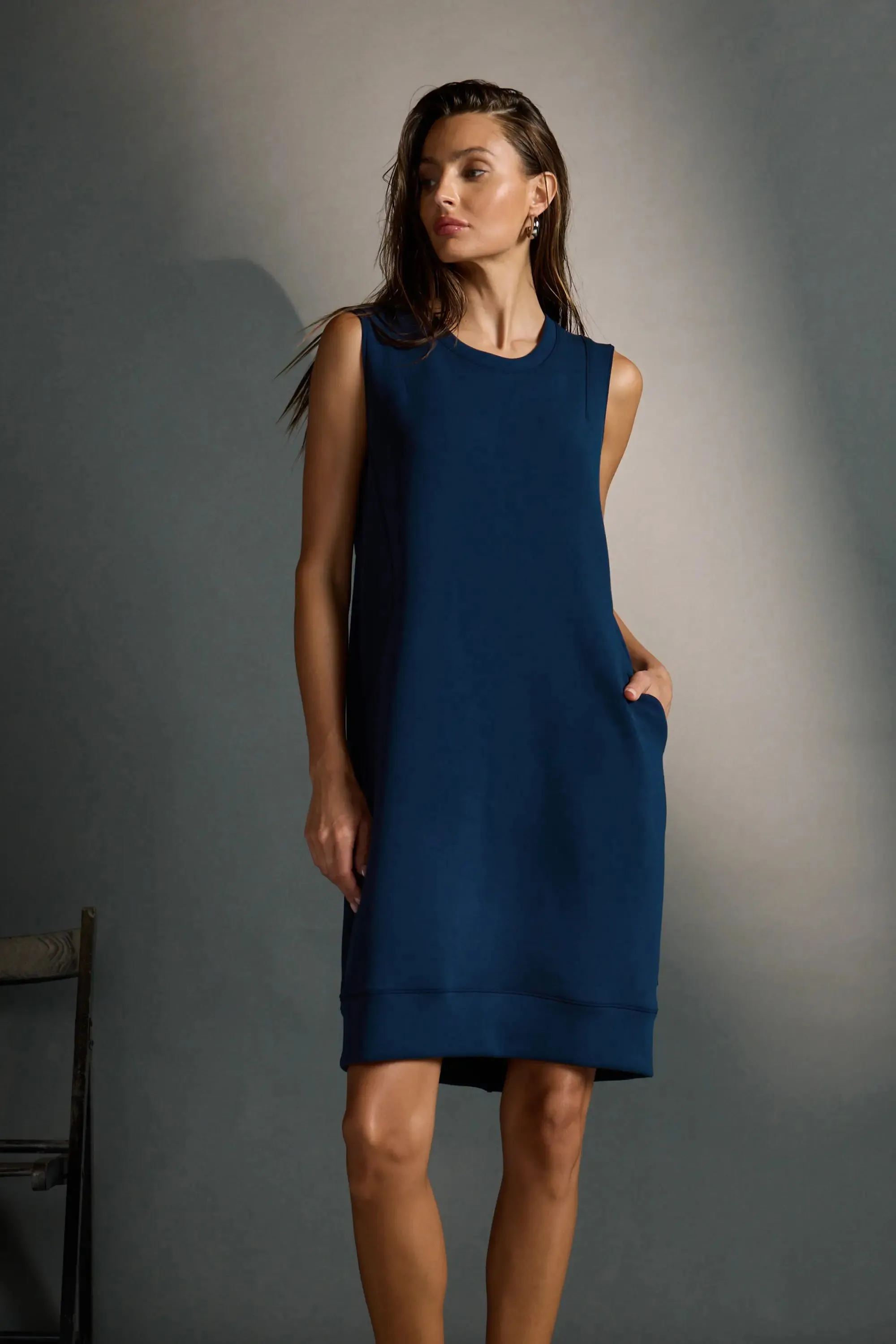 Dreamweave Dress - Navy Blazer sold by Mondetta