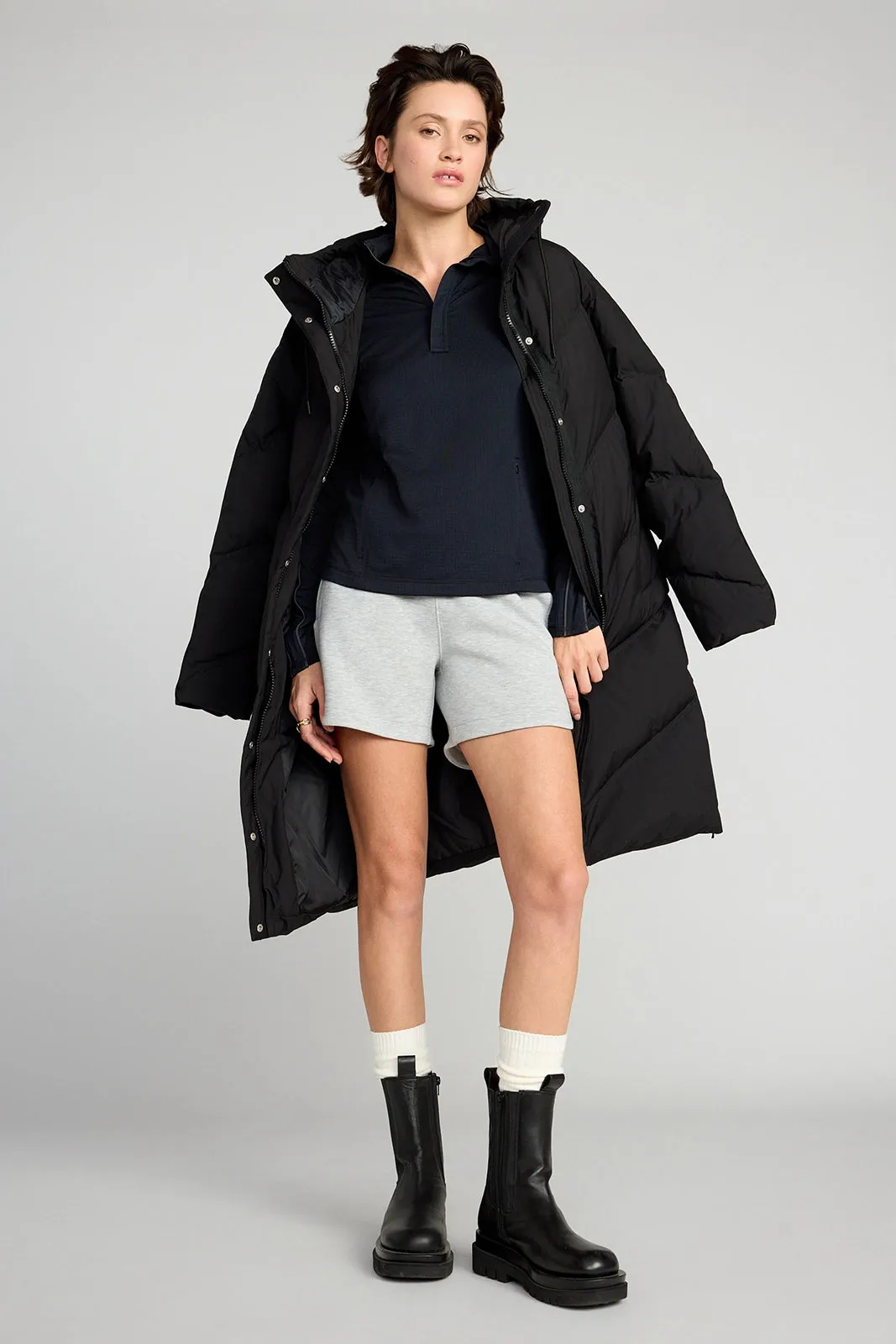 The Run Active GRS Certified Recycled Poly 1/4 Zip Top - Black sold by Mondetta product image thumbnail 2