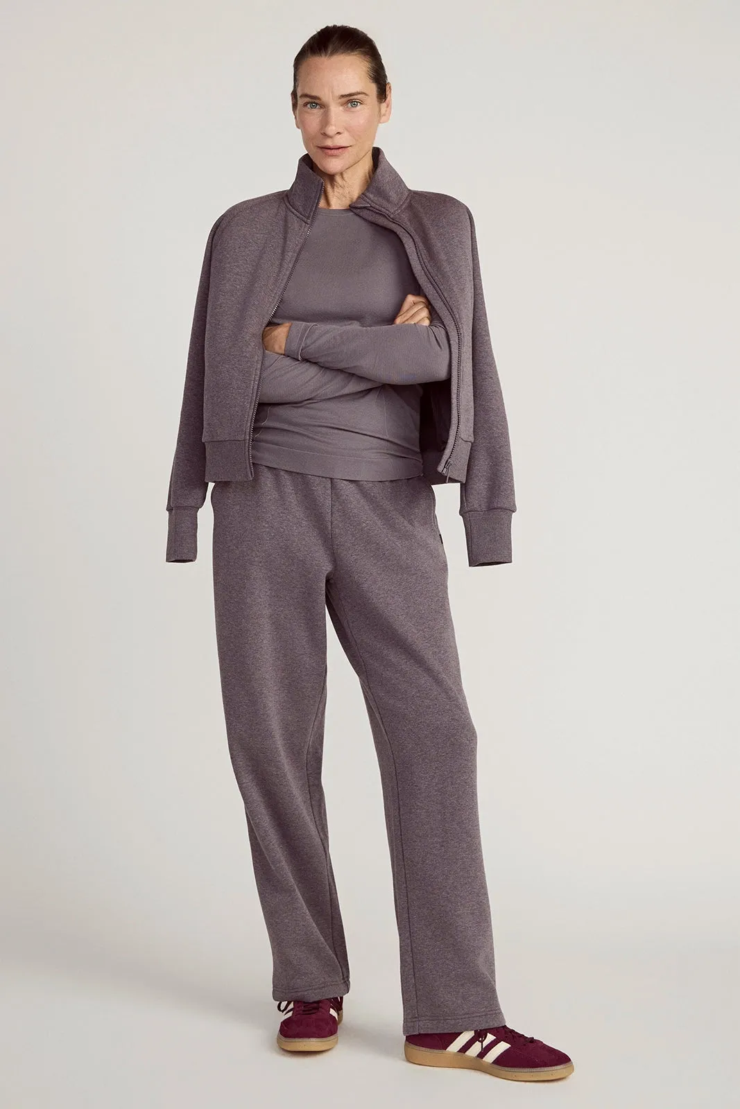 The Stretch Seamless GRS Certified Recycled Nylon Long Sleeve - Excalibur Purple sold by Mondetta product image thumbnail 2