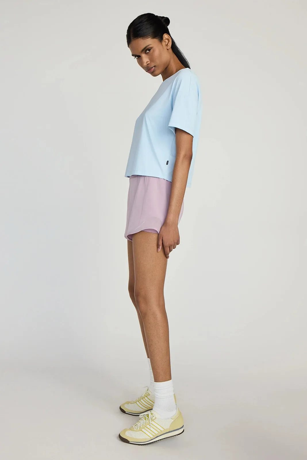 The Built-In Liner GRS Certified Recycled Poly Ventilating 3.5" Short - Mauve Shadows sold by Mondetta product image thumbnail 4