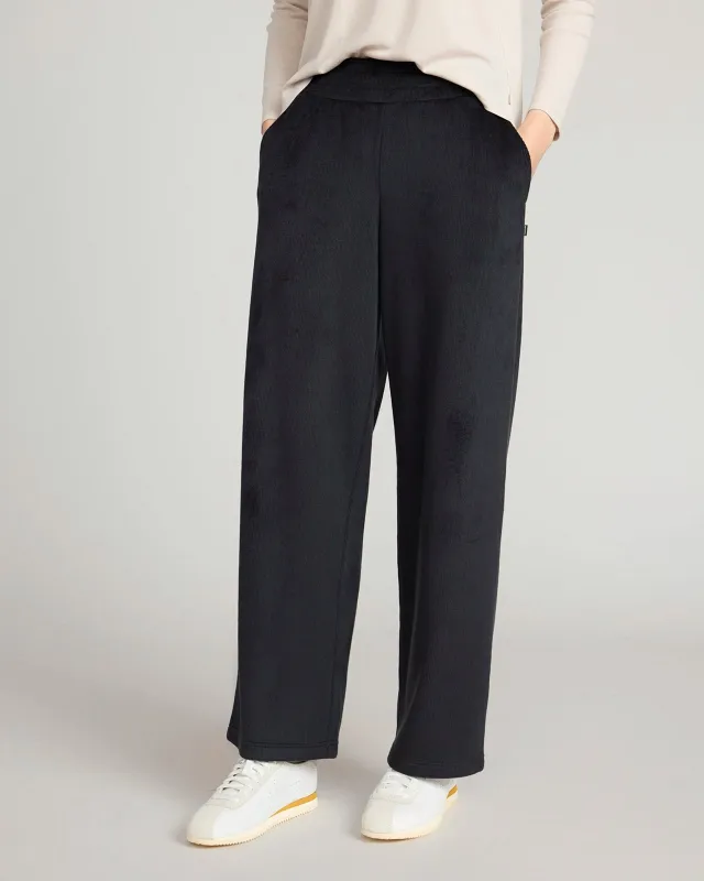 The Warm Stretch GRS Certified Recycled Poly Corduroy Pant - Black sold by Mondetta