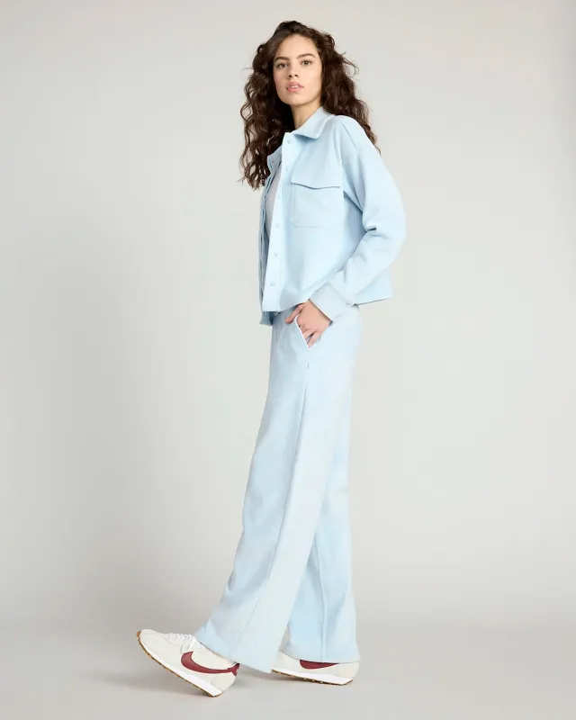 The Warm Stretch GRS Certified Recycled Poly Corduroy Pant - Light Blue sold by Mondetta