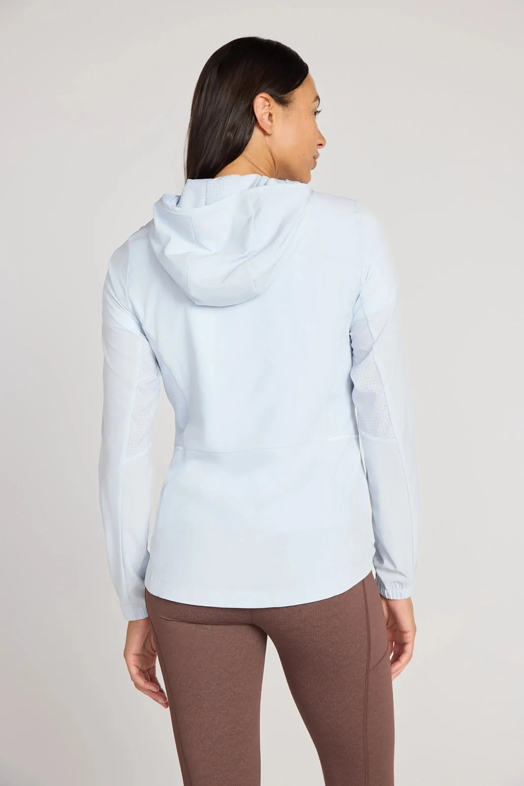 The Lightweight Stretch GRS Certified Recycled Poly Jacket - Arctic Ice sold by Mondetta product image thumbnail 3
