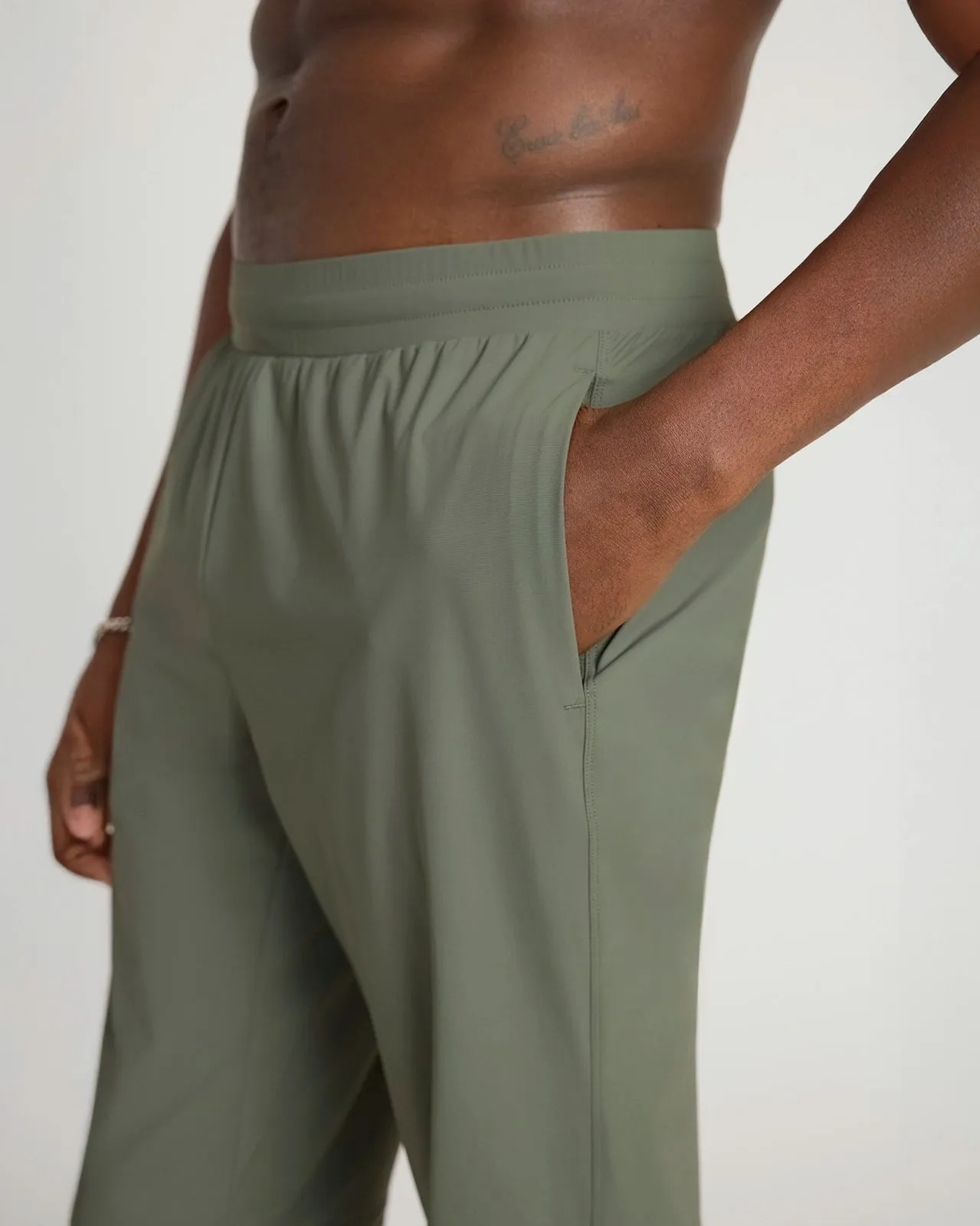 The Active Stretch GRS Certified Recycled Nylon Jogger - Kambaba Green sold by Mondetta product image thumbnail 3