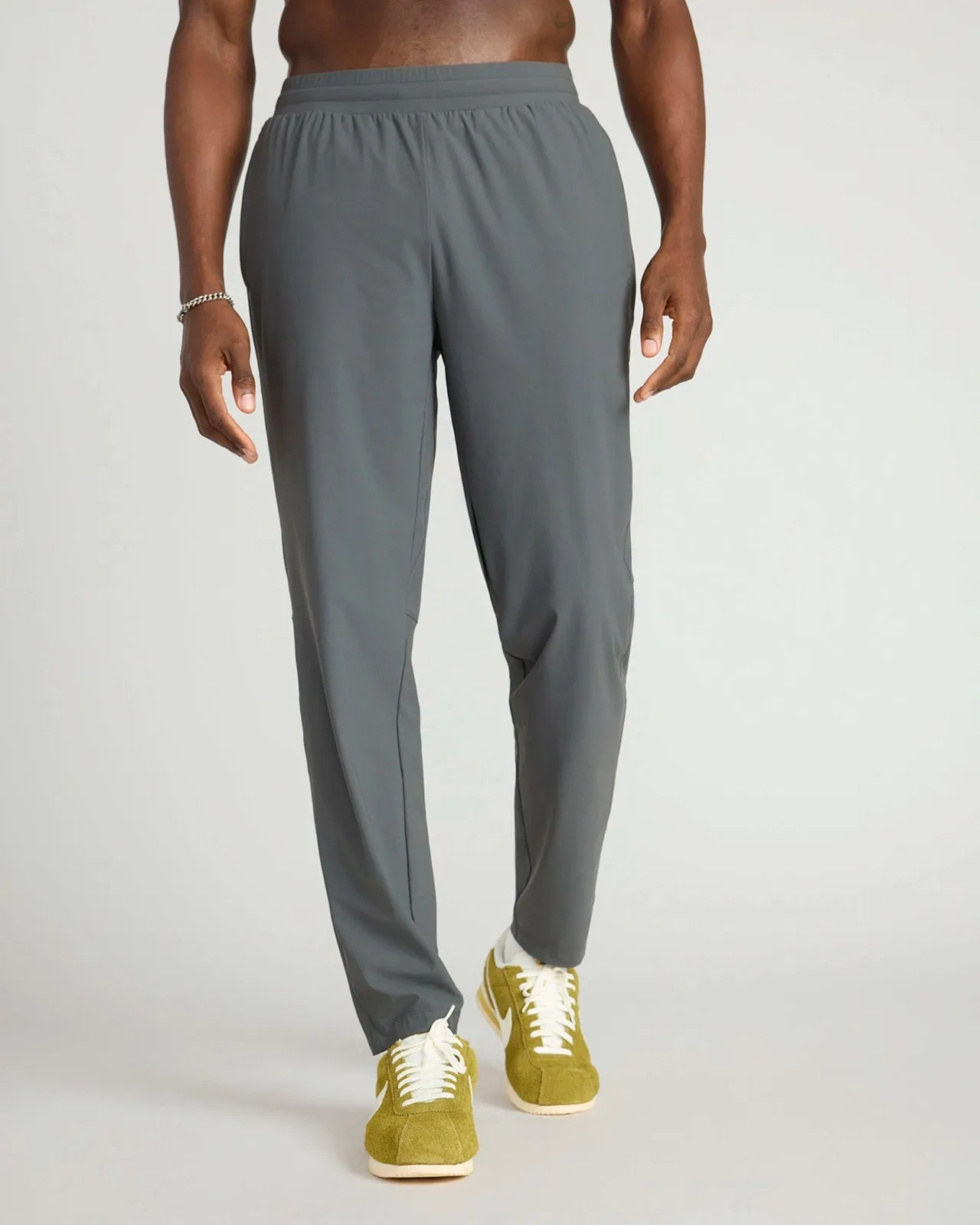 The Active Stretch GRS Certified Recycled Nylon Jogger - Volcanic Ash sold by Mondetta