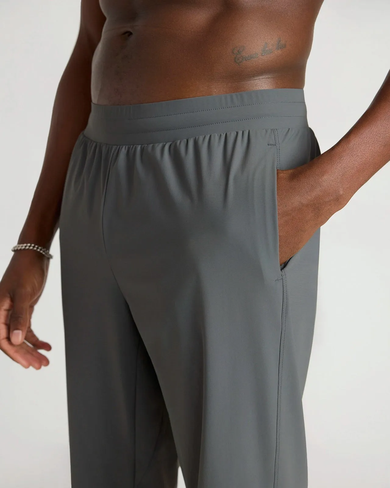 The Active Stretch GRS Certified Recycled Nylon Jogger - Volcanic Ash sold by Mondetta product image thumbnail 3