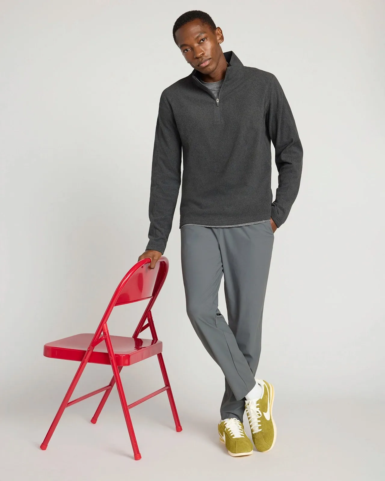 The Active Stretch GRS Certified Recycled Nylon Jogger - Volcanic Ash sold by Mondetta product image thumbnail 2