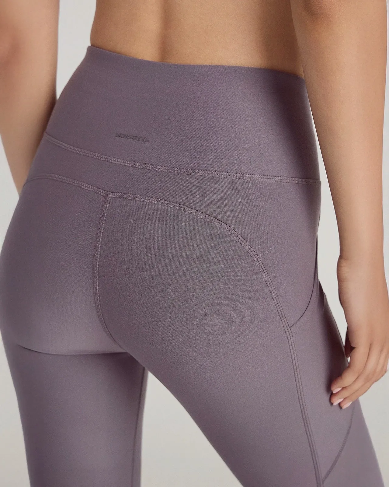 The Active Stretch GRS Certified Recycled Poly Mesh Panel Legging - Light Excalibur Purple sold by Mondetta product image thumbnail 5