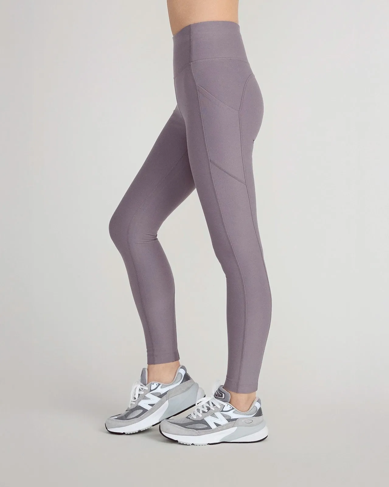 The Active Stretch GRS Certified Recycled Poly Mesh Panel Legging - Light Excalibur Purple sold by Mondetta product image thumbnail 3