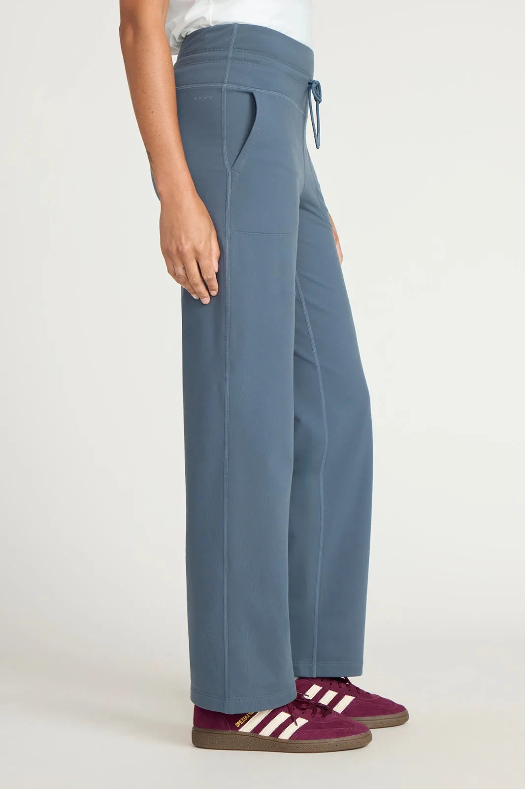 The Warm Stretch GRS Certified Recycled Poly Straight Leg Pant - Bluish Grey sold by Mondetta product image thumbnail 2